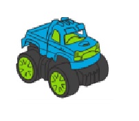 картинка Пластмассовая игрушечная машина "Джип маленкий 2", РР 2023-018 от магазина