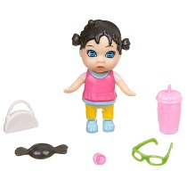 картинка Набор игровой Bondibon куколка OLY в парике и аксессуарами в банке, ВОХ 6,3х11х6,3 см, девочка-C, ра от магазина