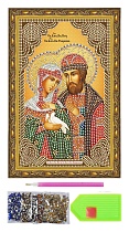 картинка Алмазная живопись иконы  Пётр и Феврония Муромские 20х30 от магазина