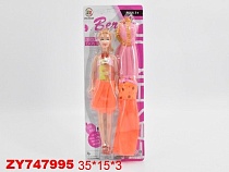 картинка Кукла с набором одежды, на блист. 35*15*3 см. от магазина