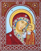 картинка Пресвятая Богородица "Казанская"-картина фигурными стразами от магазина