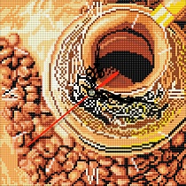 картинка Алмазная мозаика часы Восточный аромат 30х30 от магазина