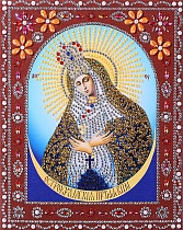 картинка Пресвятая Богородица "Остробрамская"-картина фигурными стразами от магазина