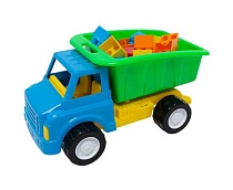картинка Игрушка транспортная Грузовик с конструктором, пластик, ТМ MOTORRO  HL-17507 от магазина