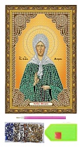 картинка Алмазная живопись иконы Святая Блаженная Матрона 20х30 от магазина