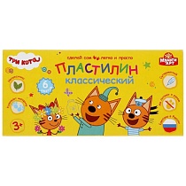 картинка Пластилин классический Три Кота 6 цв (120 г) MultiArt в кор.30шт от магазина