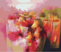 картинка Картина по номерам на подрамнике 40х50 "Город ярких цветов" от магазина