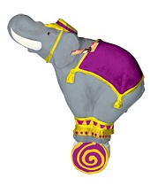 картинка Набор для детского творчества Раскрась-ка "Цирк" (Слон на бочке) от магазина