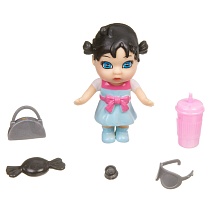 картинка Набор игровой Bondibon куколка OLY в парике и аксессуарами в банке, ВОХ 6,3х11х6,3 см, девочка-A, ра от магазина