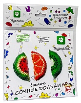 картинка Плетение бисером/брелок Сочные дольки 150х160 + еврослот (НОВАЯ УПАКОВКА пакет)  ПБ20027 от магазина