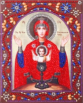 картинка Образ Пресвятой Богородицы Неупиваемая Чаша - картина с фигурными стразами от магазина